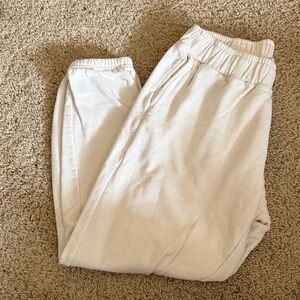 Pact Cream Wide Elastic Waist Sweatpants